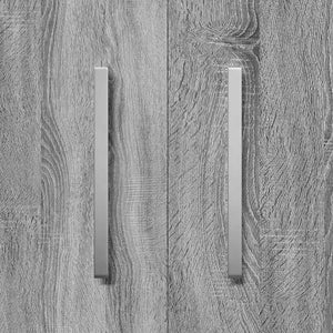 vidaXL Shoe Cabinet Sonoma Grey 55x35x108 cm Engineered Wood