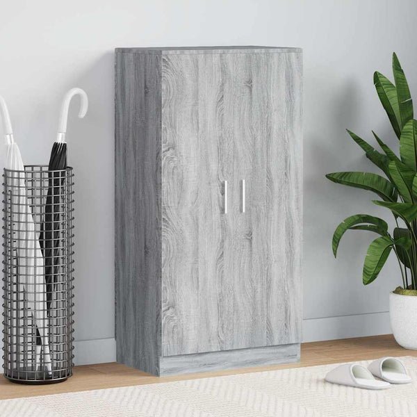 vidaXL Shoe Cabinet Sonoma Grey 55x35x108 cm Engineered Wood