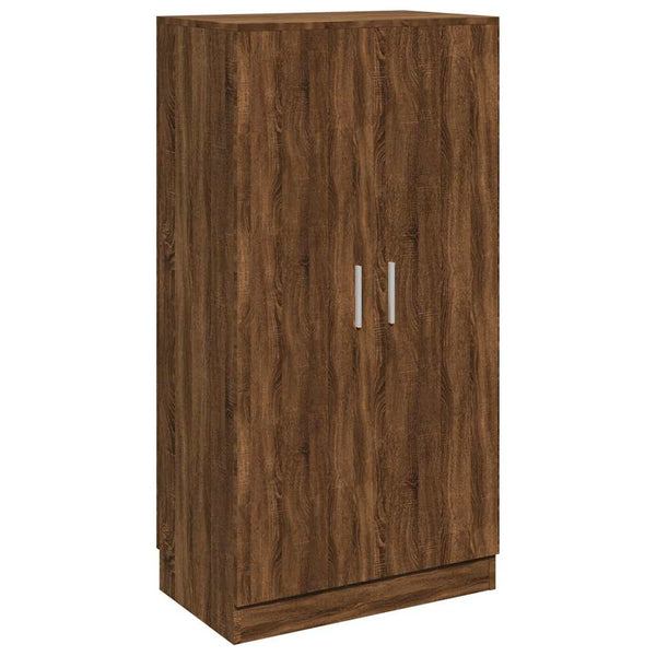 vidaXL Shoe Cabinet Brown Oak-Effect 55x35x108 cm Engineered Wood