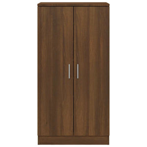 vidaXL Shoe Cabinet Brown Oak-Effect 55x35x108 cm Engineered Wood