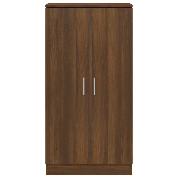 vidaXL Shoe Cabinet Brown Oak-Effect 55x35x108 cm Engineered Wood