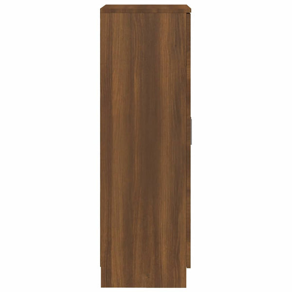 vidaXL Shoe Cabinet Brown Oak-Effect 55x35x108 cm Engineered Wood