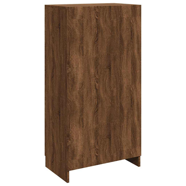 vidaXL Shoe Cabinet Brown Oak-Effect 55x35x108 cm Engineered Wood
