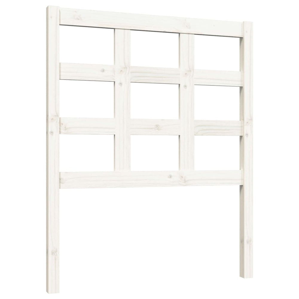 vidaXL Headboard White 80.5x4x100 cm Solid Pine Wood