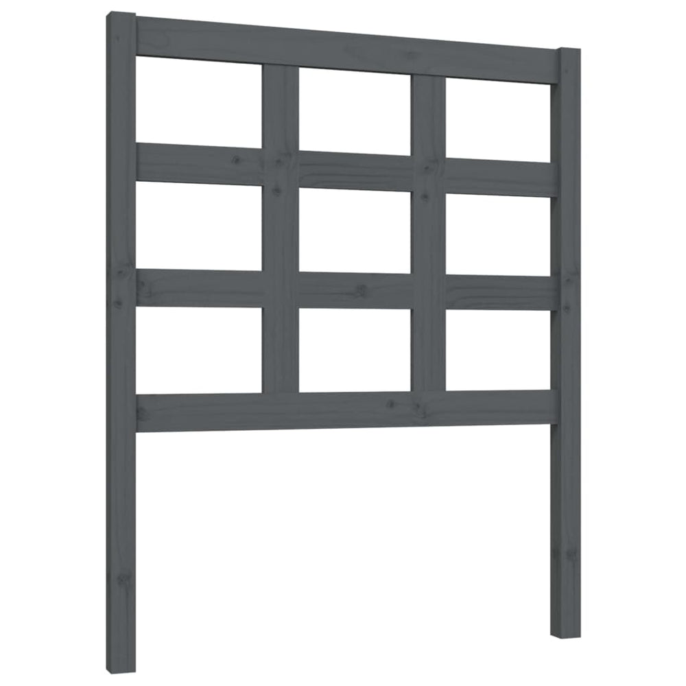 vidaXL Headboard Grey 80.5x4x100 cm Solid Pine Wood