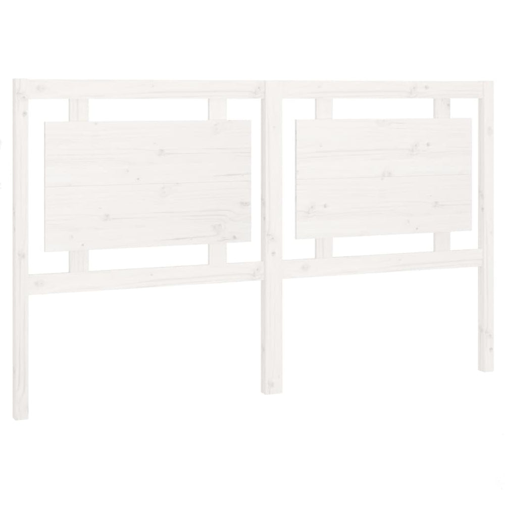 vidaXL Headboard White 165.5x4x100 cm Solid Pine Wood