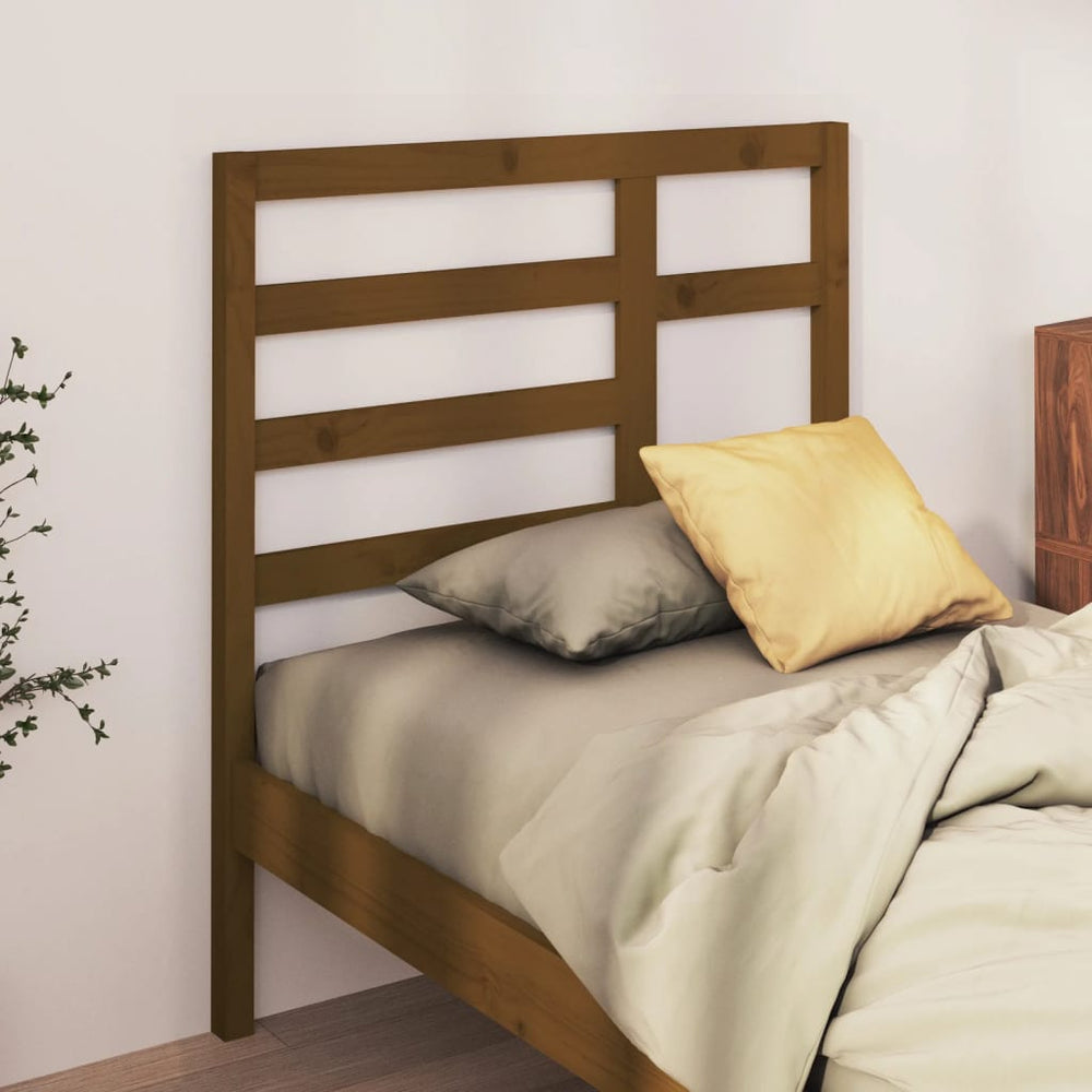 vidaXL Bed Headboard Honey Brown 96x4x104 cm Solid Pine Wood