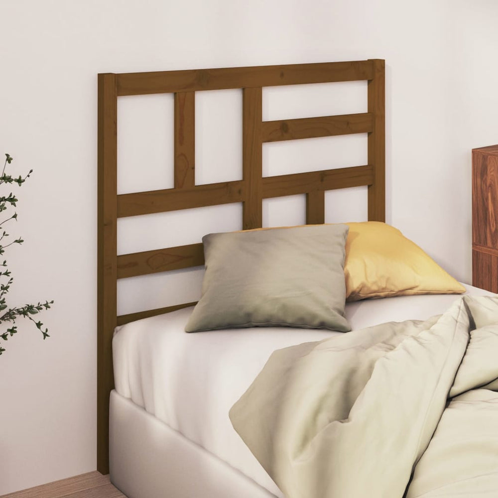 vidaXL Headboard Honey Brown 81x4x104 cm Solid Pine Wood