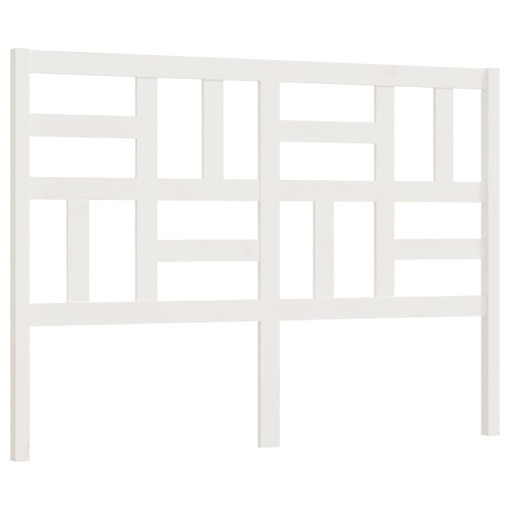 vidaXL Headboard White 126x4x104 cm Solid Pine Wood
