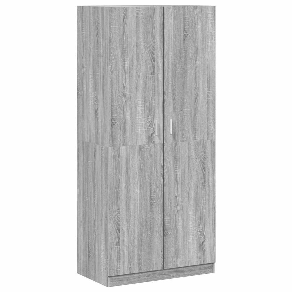 vidaXL Wardrobe Sonoma Grey 90x52x200 cm Engineered Wood