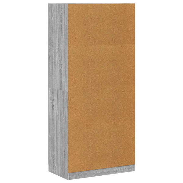 vidaXL Wardrobe Sonoma Grey 90x52x200 cm Engineered Wood