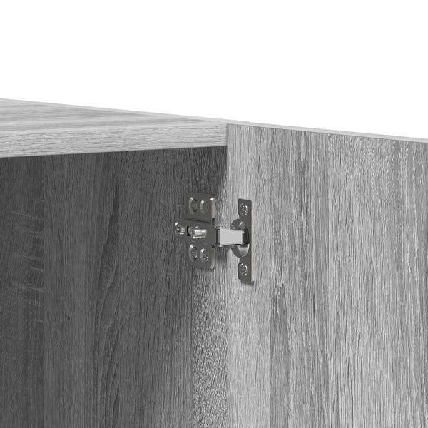 vidaXL Wardrobe Sonoma Grey 90x52x200 cm Engineered Wood