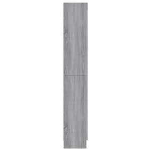 vidaXL Display Cabinet Grey Sonoma 82.5x30.5x185 cm Engineered Wood