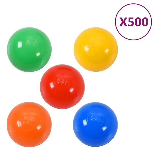 vidaXL Ball Pit Balls 500 pcs Multicolour