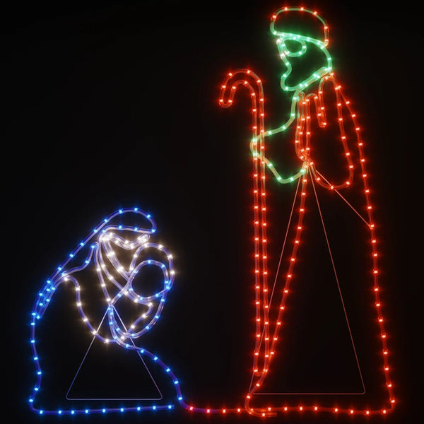 LED Silhouette Maria und Josef