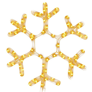 LED Schneeflocke Silhouette, 38x37cm, Warmweiß