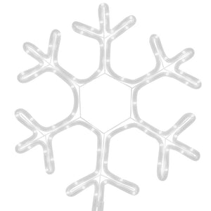 LED Schneeflocke Silhouette, 38x37cm, Warmweiß