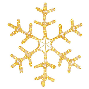 LED Schneeflocke Silhouette, 59x59cm, Warmweiß