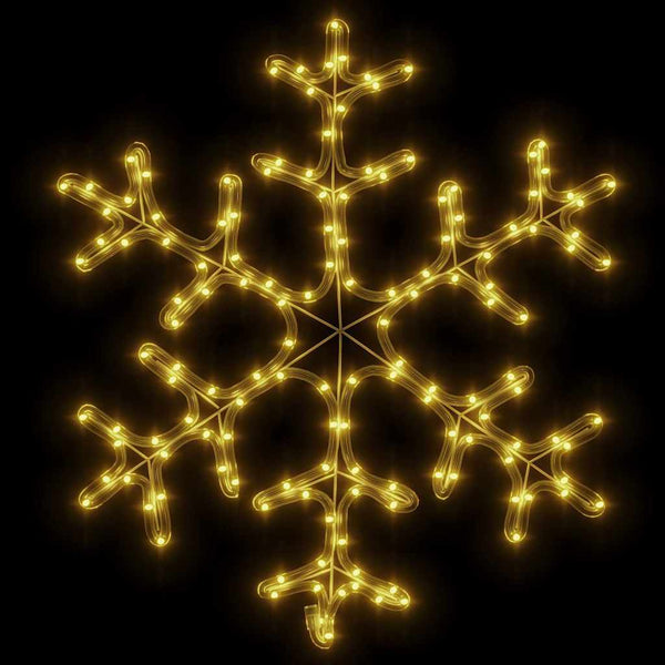 LED Schneeflocke Silhouette, 59x59cm, Warmweiß