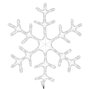 LED Schneeflocke Silhouette, 59x59cm, Warmweiß