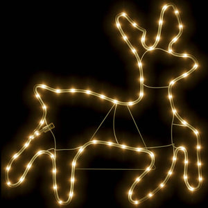 LED Rentier Silhouette Warmweiß 57cm