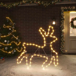LED Rentier Silhouette Warmweiß 57cm