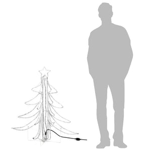 LED Weihnachtsbaum Klappbar Warmweiß 93cm