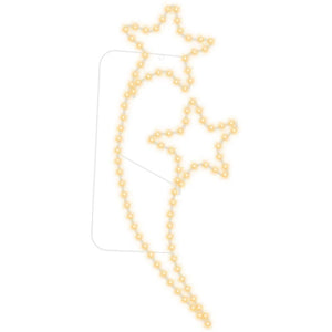 Sternförmige Lichterketten, 2er-Set, Warmweiß