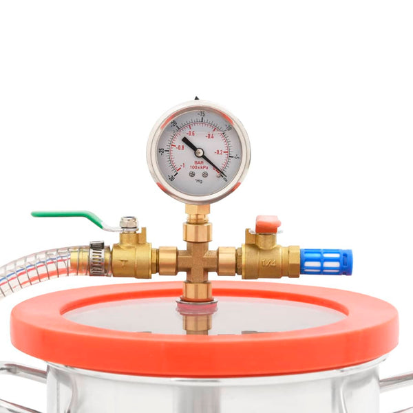 vidaXL Vacuum Chamber with 2-Stage Pump 5.5 L