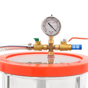vidaXL Vacuum Chamber with Single-Stage Pump 7.4 L