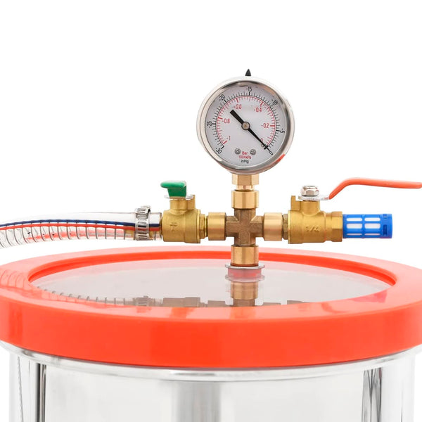 vidaXL Vacuum Chamber with Single-Stage Pump 7.4 L