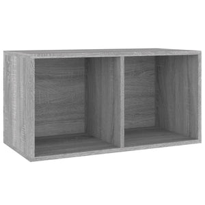 vidaXL Vinyl Record Storage Box Grey Sonoma 71x34x36cm Engineered Wood
