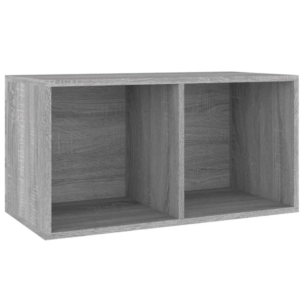vidaXL Vinyl Record Storage Box Grey Sonoma 71x34x36cm Engineered Wood