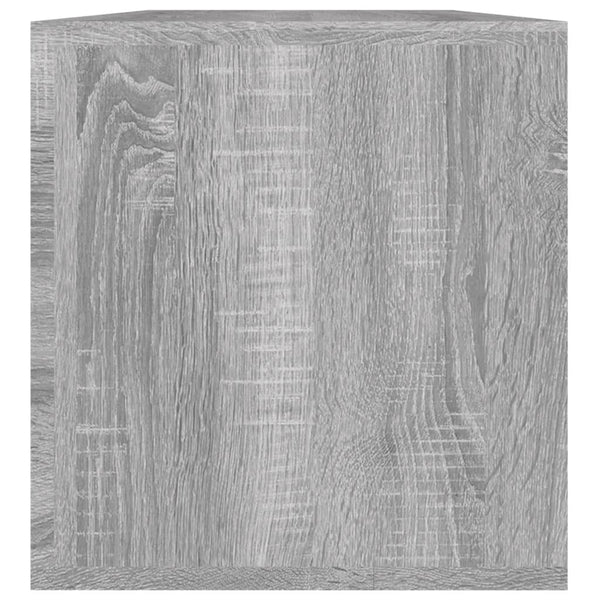 vidaXL Vinyl Record Storage Box Grey Sonoma 71x34x36cm Engineered Wood