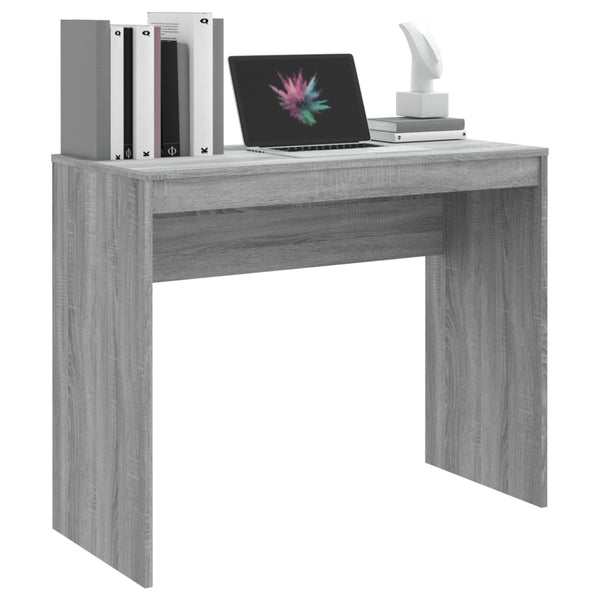 vidaXL Desk Sonoma Grey 90x40x72 cm Engineered Wood