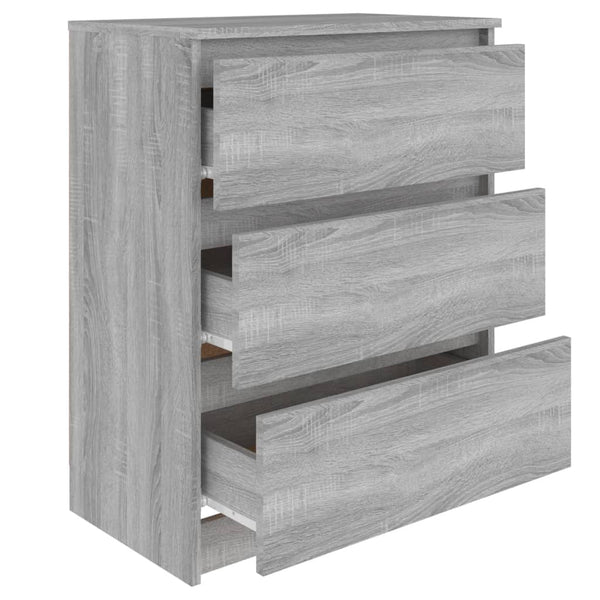 vidaXL Sideboard Grey Sonoma 60x35x76 cm Engineered Wood