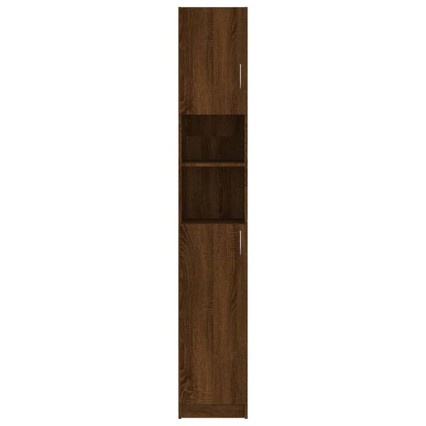vidaXL Bathroom Cabinet Brown Oak 32x25.5x190 cm Engineered Wood