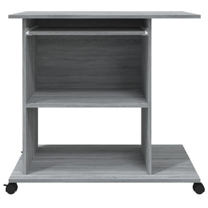 vidaXL Desk Sonoma Grey 80x50x75 cm Engineered Wood