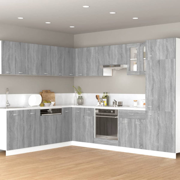 vidaXL Wall Cabinet Lyon Gray Sonoma 60x31x40 cm Engineered Wood