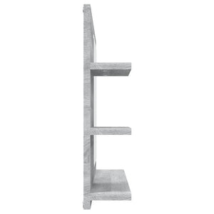 vidaXL Bathroom Mirror Grey Sonoma 60x10.5x45 cm Engineered Wood