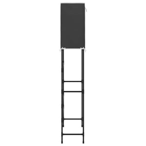 vidaXL Washing Machine Rack 2 Tiers Black 71x29.5x170.5 cm Iron