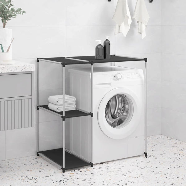 vidaXL Washing Machine Rack Black 87x55x90.5 cm Iron