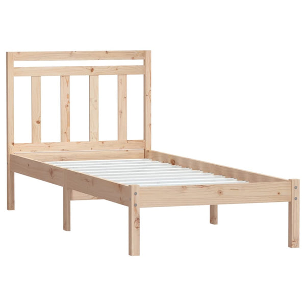vidaXL Solid Wood Bed 75x190 cm