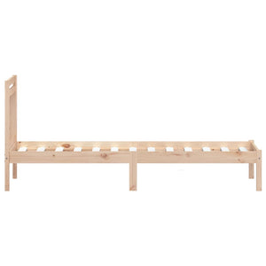 vidaXL Solid Wood Bed 75x190 cm