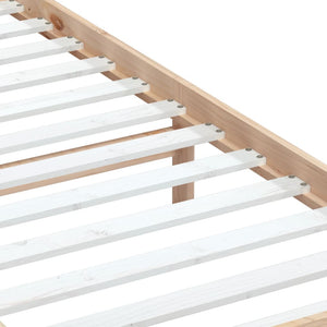 vidaXL Solid Wood Bed 75x190 cm