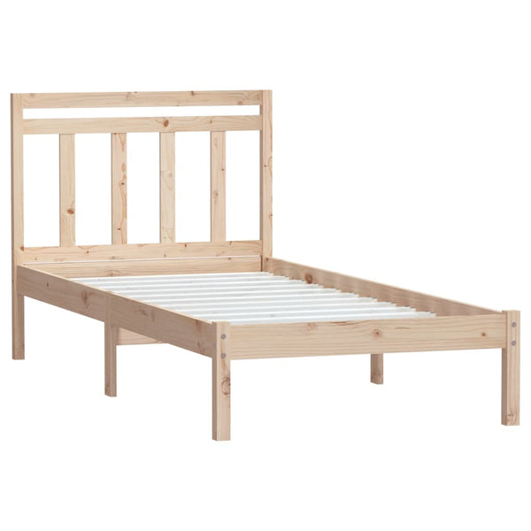 vidaXL Solid Pine Bed 100x200 cm