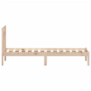 vidaXL Solid Pine Bed 100x200 cm