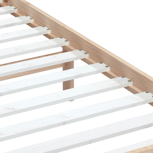 vidaXL Solid Pine Bed 100x200 cm