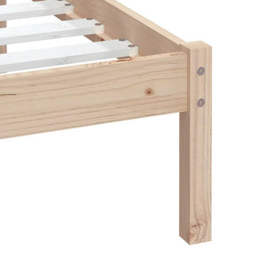 vidaXL Solid Pine Bed 100x200 cm