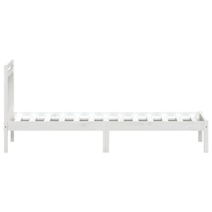 vidaXL Solid Wood Bed White Pine 100x200 cm